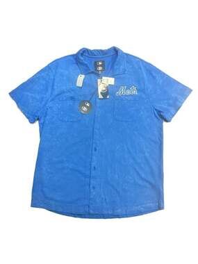 New York Mets Darius Rucker Collection by Fanatics Royal Blue Denim Button-Up Sh
